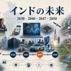 インドの未来を人口、雇用、AI、製造業、都市化、エネルギー、日本との関係から考えるイメージ