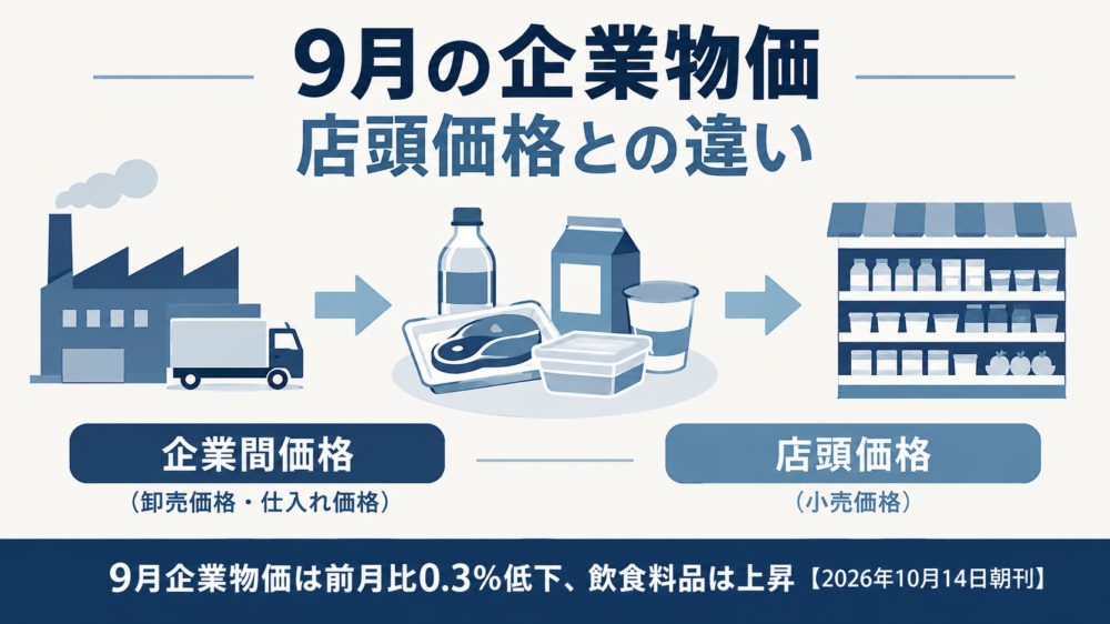 工場から店頭へ、企業物価の流れ