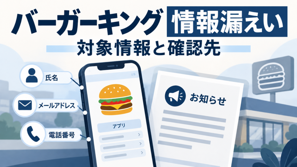 バーガーキング 情報漏えいのイメージ