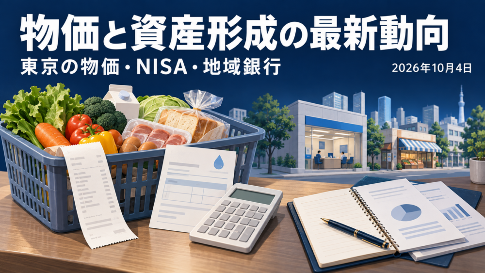 東京23区の物価2.7%上昇、NISA口座3,048万に
