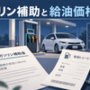 ガソリン補助と給油価格のイメージ