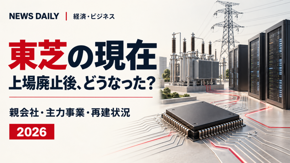 東芝の現在 上場廃止後にどうなった?イメージ